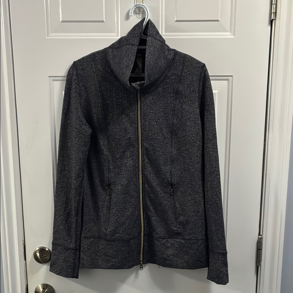 Women's Gray Zip-Up Jacket